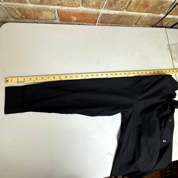 Croft & Barrow Men's Black Broadcloth Slim Fit Button Up Shirt‎ 16.5" Neck 34/35 - Picture 9 of 9